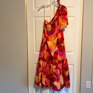 Asymmetrical maxi dress